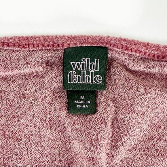 Wild Fable Women's Mauve Pink Long Sleeve Tiered Mini Dress Size M - Picture 5 of 8